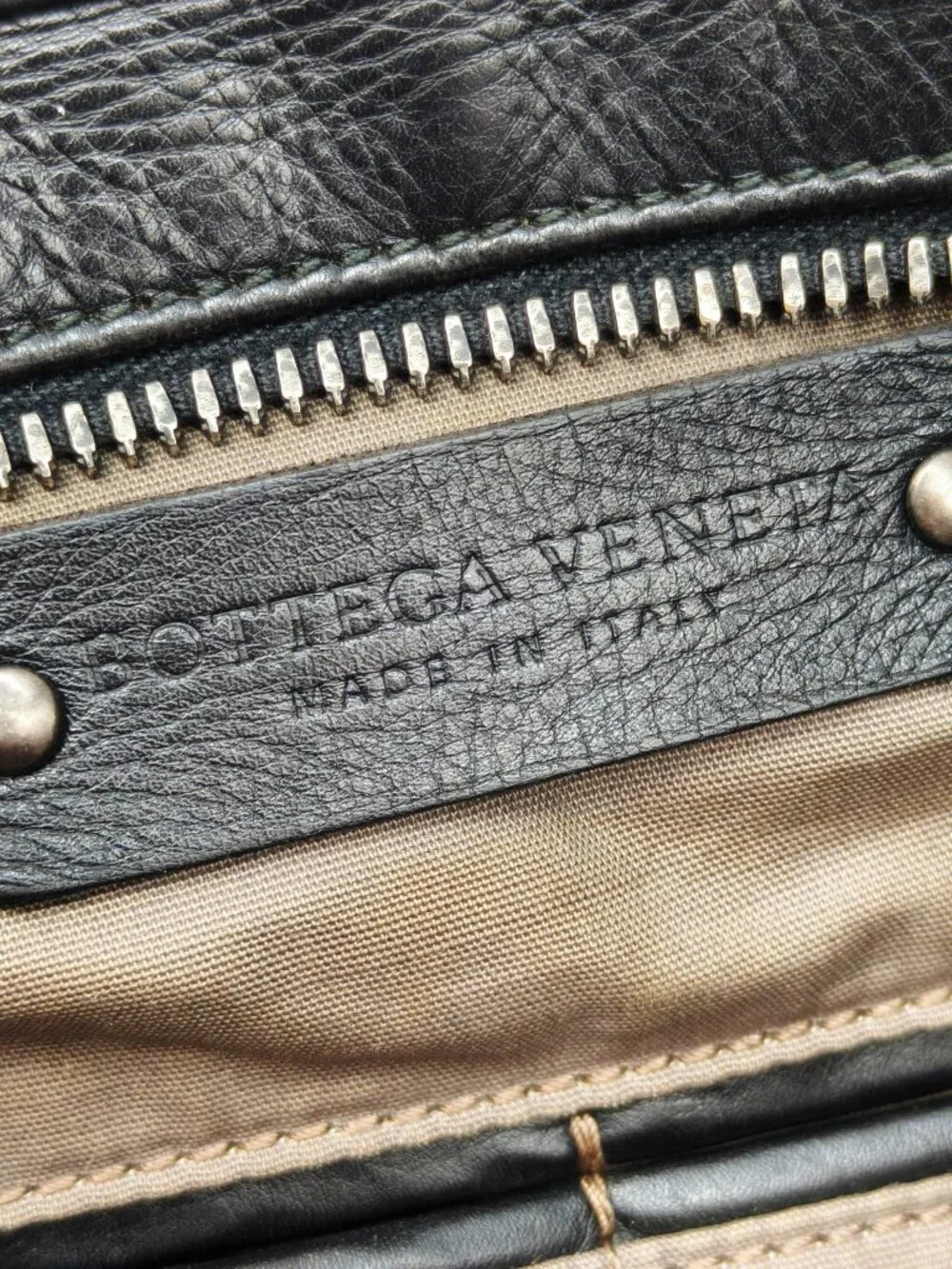 Bottega Veneta Intrecciato Black Leather Briefcase Business Laptop Bag